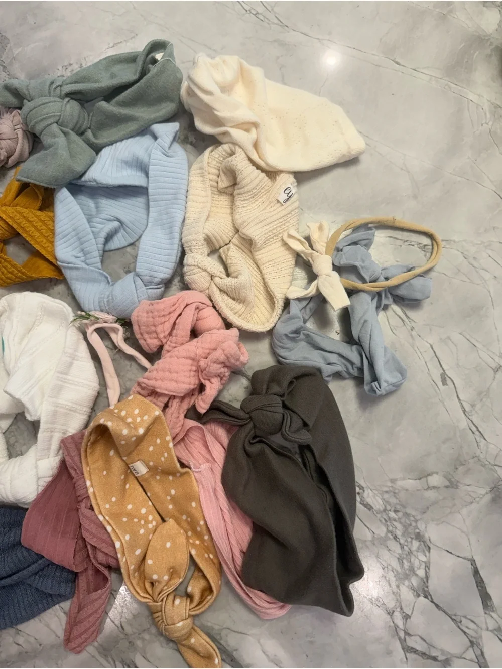 Giant collection of infant and toddler headbands and head wraps